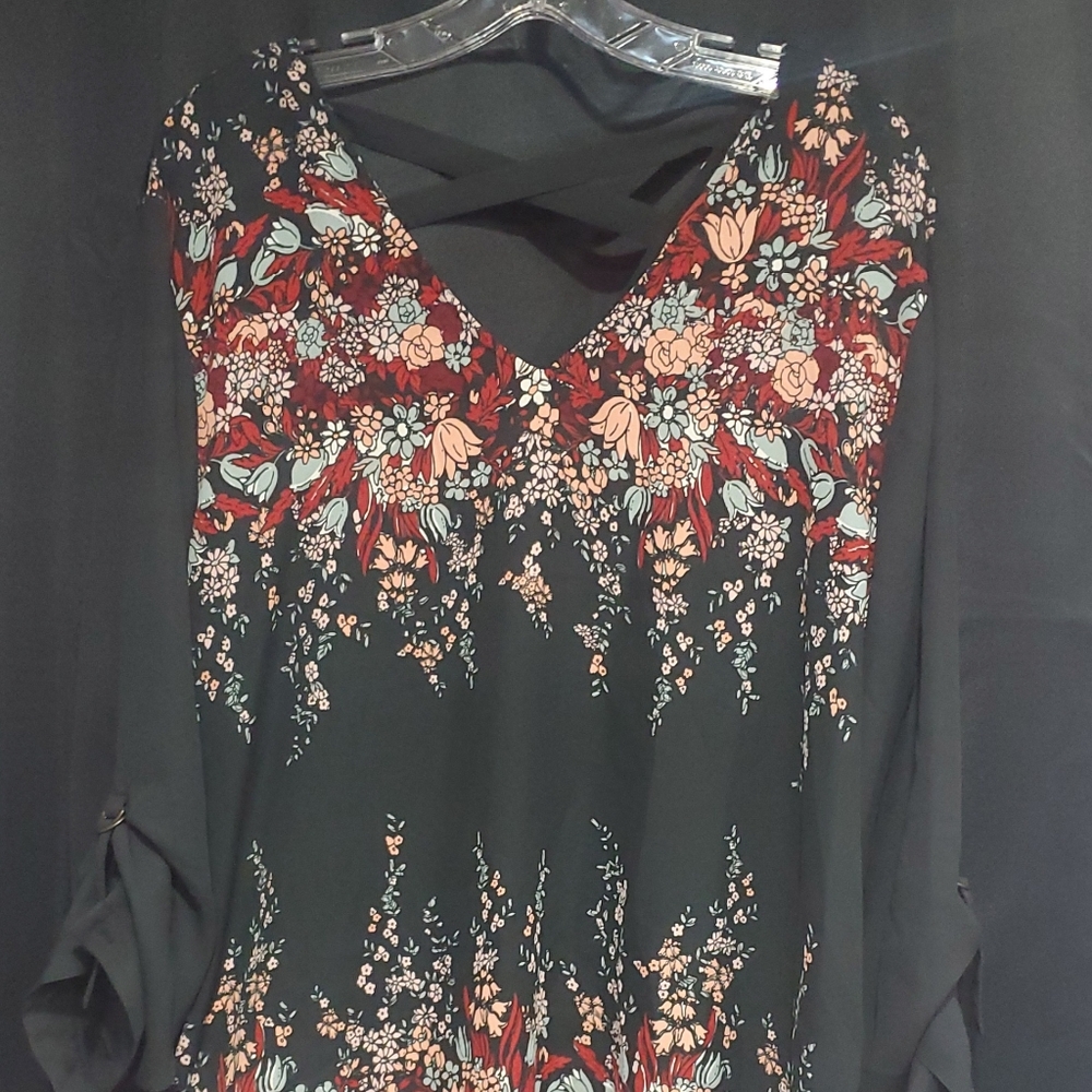 Floral Patterned Blouse, size XXL